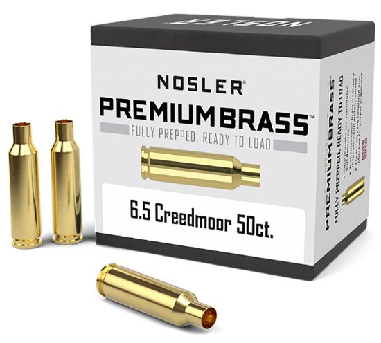 Picture of Nosler 44824 Premium Brass Unprimed Cases 6.5 Creedmoor Rifle Brass/ 50 Per Box 