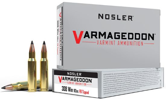 Picture of Nosler 40272 Varmageddon 308 Win 110 Gr Flat Base Tipped 20 Per Box/ 10 Case 