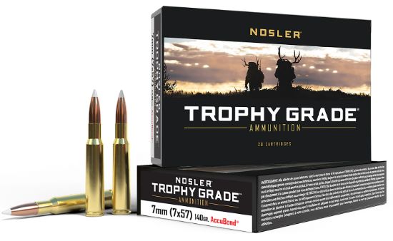 Picture of Nosler 47118 Trophy Grade 7X57mm Mauser 140 Gr Nosler Accubond 20 Per Box/ 10 Case 