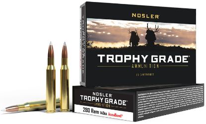 Picture of Nosler 48545 Trophy Grade 280 Rem 140 Gr Nosler Accubond 20 Per Box/ 10 Case 