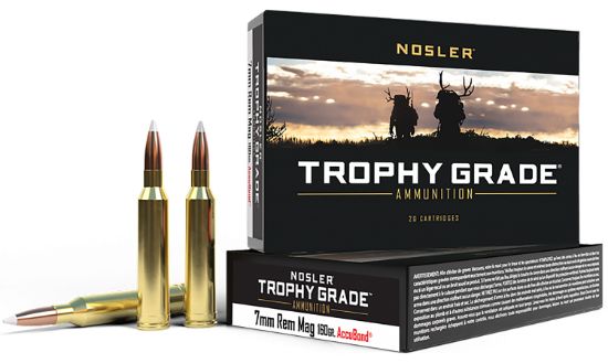 Picture of Nosler 47284 Trophy Grade 7Mm Rem Mag 160 Gr Nosler Accubond 20 Per Box/ 10 Case 