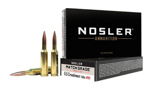 Picture of Nosler 43455 Match Grade 6.5 Creedmoor 140 Gr Custom Competition Hollow Point Boat Tail 20 Per Box/ 10 Case 