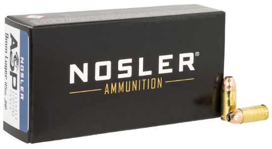 Picture of Nosler 51017 Assured Stopping Power Handgun 9Mm Luger 115 Gr Jacket Hollow Point 50 Per Box/ 10 Case 