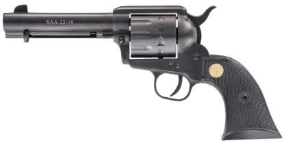 Picture of Chiappa Firearms Cf340155 Saa 1873 Medium Frame 22 Lr 10 Shot, 4.75" Blued Steel Barrel, Blued Steel Frame, Blued Cylinder, Black Plastic Grip, Exposed Hammer 