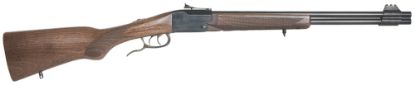 Picture of Chiappa Firearms 500111 Double Badger Full Size 22 Wmr 2Rd, 19" Blued Barrel & Receiver, Beechwood Folding Checkered Stock, Right Hand 