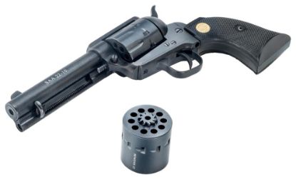 Picture of Chiappa Firearms Cf340155d Saa 1873 Medium Frame 22 Lr 22 Wmr 10 Shot, 4.75" Blued Steel Barrel, Blued Steel Frame, Blued Cylinder, Black Polymer Grip, Exposed Hammer 