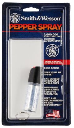 Picture of S&W Pepper Spray 1201 Pepper Spray Oc Pepper Range 10 Ft 0.50 Oz Clear Includes Keycap 