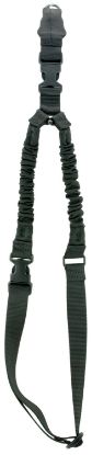 Picture of Aim Sports Aops01b One Point Sling Made Of Black Elastic Webbing With 26" Oal, 1.25" W & Bungee Design For Rifles 
