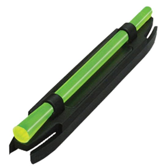 Picture of Hiviz M200 M-Series Magnetic Front Sight Black | Green With Red Center Fiber Optic Front Sight 