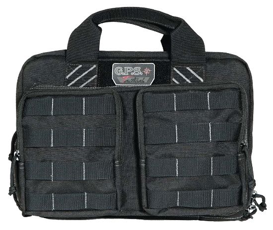 Picture of Gps Bags T1311pcb Tactical Quad +2 Black 1000D Polyester With Ykk Lockable Zippers, 8 Mag Pockets, 2 Ammo Front Pockets, Visual Id Storage System & Holds Up To 6 Handguns 