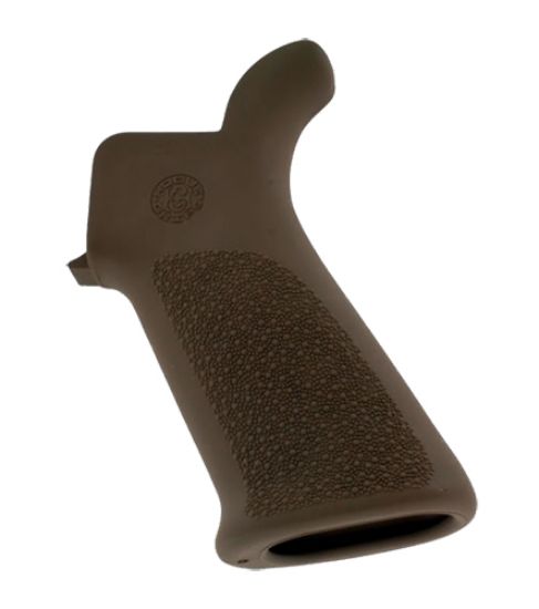 Picture of Hogue 15033 Overmolded Beavertail Cobblestone Desert Tan Rubber Pistol Grip For Ar-15, M16 