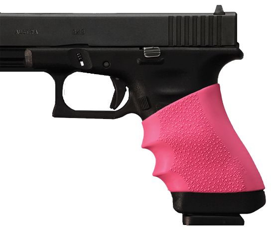 Picture of Hogue 17007 Handall Universal Full Size Grip Sleeve Textured Pink Rubber 