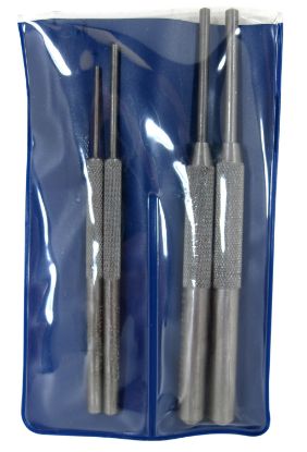 Picture of Lyman 7031277 Punch Set Roll Pin 1/16, 3/32, 1/8, 5/32 Multi-Caliber 4 Per Pack 