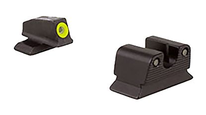 Picture of Trijicon 600625 Hd Night Sights- Beretta Px4 Black | Green Tritium Yellow Outline Front Sight Green Tritium Black Outline Rear Sight 