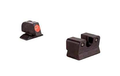 Picture of Trijicon 600619 Hd Night Sights- Beretta 92/96 Black | Green Tritium Orange Outline Front Sight Green Tritium Black Outline Rear Sight 