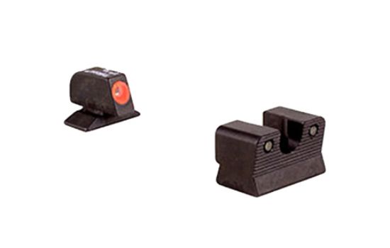 Picture of Trijicon 600619 Hd Night Sights- Beretta 92/96 Black | Green Tritium Orange Outline Front Sight Green Tritium Black Outline Rear Sight 