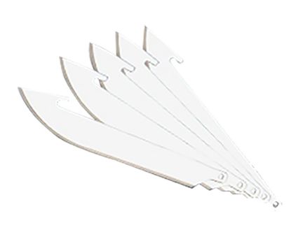 Picture of Outdoor Edge Rr6 Replacement Blades Razorlite Drop Point 3.50" 420J2 Stainless Steel Blade Silver 6 Blades 