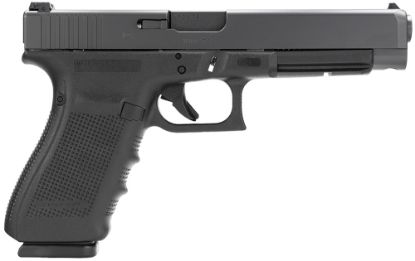 Picture of Glock Pg4130103 G41 Gen4 Competition 45 Acp 13+1 5.31" Barrel, Black Frame & Slide, Finger Grooved Rough Texture Grip, Modular Backstrap, Reversible Mag. Catch, Safe Action Trigger 