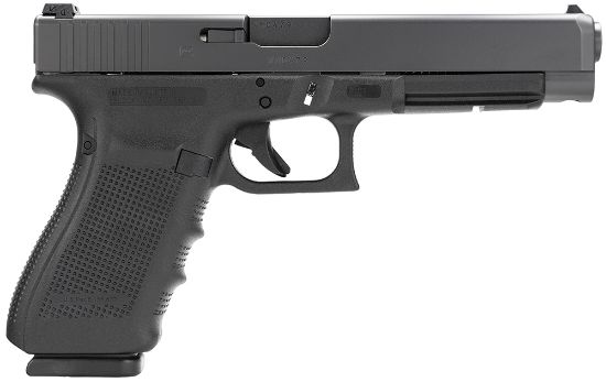 Picture of Glock Pg4130103 G41 Gen4 Competition 45 Acp 13+1 5.31" Barrel, Black Frame & Slide, Finger Grooved Rough Texture Grip, Modular Backstrap, Reversible Mag. Catch, Safe Action Trigger 