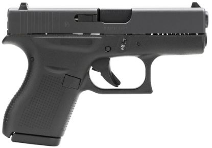 Picture of Glock Ui4250201 G42 Gen3 Sub-Compact 380 Acp 6+1 3.25" Black Polygonal Rifled Barrel, Matte Black Serrated Slide, Black Polymer Frame, Black Textured Polymer Grip, Usa Made 