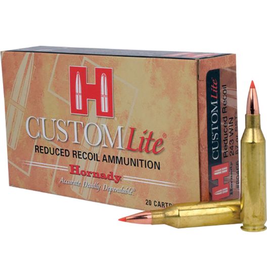 Picture of Hornady 80466 Custom Lite 243 Win 87 Gr Super Shock Tip 20 Per Box/ 10 Case 