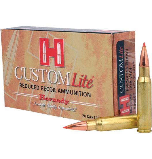 Picture of Hornady 80866 Custom Lite 308 Win 125 Gr Super Shock Tip 20 Per Box/ 10 Case 