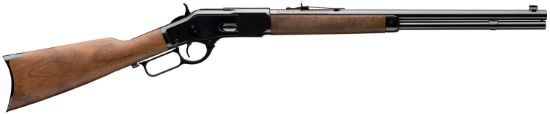 Picture of Winchester Repeating Arms 534200140 Model 1873 Short Rifle 44-40 Win 10+1 20" Blued Round Barrel, Rifle-Style Forearm & Cap, Walnut Straight Grip Stock W/Crescent Buttplate, Steel Loading Gate 