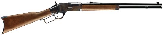 Picture of Winchester Guns 534202140 Model 1873 Short Rifle 44-40 Win 10+1 Cap 20" Brushed Polished Blued Barrel Color Case Hardened Rec Satin Oiled Walnut Fixed Straight Grip Stock Right Hand (Full Size) 