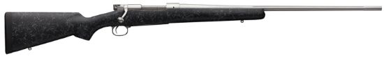 Picture of Winchester Guns 535206218 70 Extreme Weather 7Mm-08 Rem 5+1 22" Black W/Gray Webbing Fixed Bell & Carlson W/Aluminum Bedding Stock Matte Stainless Right Hand 