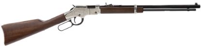 Picture of Henry H004se Silver Eagle Full Size 22 Short, 22 Long, 22 Lr, 16 Lr/21 Short, 20" Blued Barrel, Nickel-Plated Metal Finish & American Walnut Stock Right Hand 