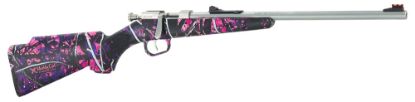 Picture of Henry H005mg Mini Bolt Youth 22 Short, 22 Long, 22 Lr, 1Rd 16.25" Barrel, Matte Stainless Metal Finish & Muddy Girl Synthetic Stock Right Hand 