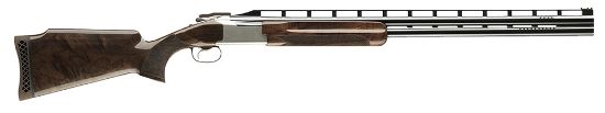 Picture of Browning 0135793009 Citori 725 Trap 12 Gauge 32" Barrel 2.75" 2Rd, Blued Ported Barrels, Silver Nitride Finished Engraved Receiver With Gold Accents, Gloss Black Walnut Stock With Monte Carlo Comb 