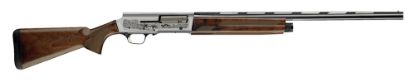 Picture of Browning 0118203004 A5 Ultimate 12 Gauge 28" Barrel 3" 4+1, Blued Barrel, Engraved Satin Nickel Finished Receiver, Gloss Oil Grade Iii Turkish Walnut Stock With Close Radius Pistol Grip 