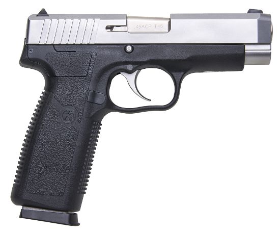 Picture of Kahr Arms Ct4543 Ct45 45 Acp 7+1 4" Stainless Steel Barrel, Matte Serrated Stainless Steel Slide, Black Polymer Frame, Black Textured Polymer Grip, Right Hand 