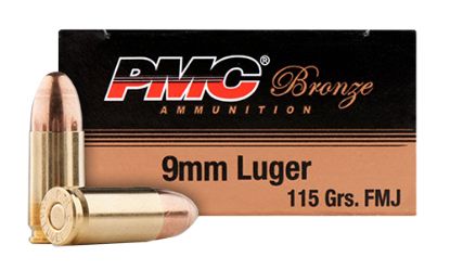 Picture of Pmc 9Abp Bronze Battle Pack 9Mm Luger 115 Gr Full Metal Jacket 300 Per Box/ 3 Case 