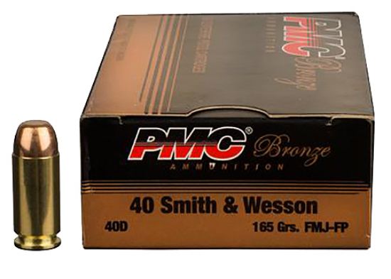 Picture of Pmc 40Dbp Bronze Battle Pack 40 S&W 165 Gr Full Metal Jacket 300 Per Box/ 3 Case 