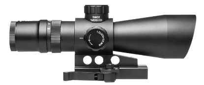 Picture of Ncstar Stp3942gv2 Mark Iii Tactical Gen 2 Black Hardcoat Anodized 3-9X 42Mm Dual (Blue/Green) Illuminated P4 Sniper Reticle 