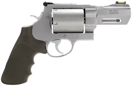 Picture of Smith & Wesson 170350 Performance Center 460 Xvr 460 S&W Mag 5Rd 3.50" Stainless Matte Silver Stainless Steel Black Polymer Grip 