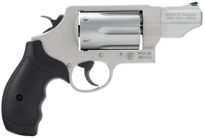 Picture of Smith & Wesson 160410 Governor 45 Colt (Lc) Or 2.50" 410 Gauge, 2.75" Stainless Barrel, 6Rd Stainless Cylinder, Matte Silver Scandium Alloy Z-Frame, Black Polymer Grip 