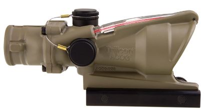 Picture of Trijicon 100310 Acog Flat Dark Earth 4X32mm Illuminated Red Chevron .223/5.56 Bdc Reticle 