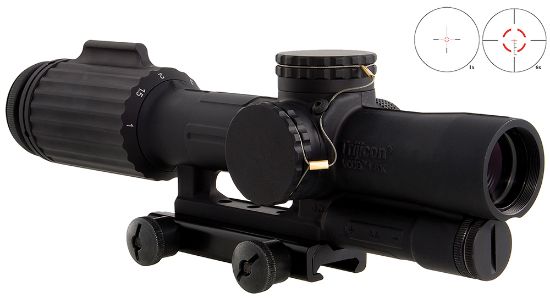 Picture of Trijicon 1600000 Vcog Black Hardcoat Anodized 1-6X 24Mm Led Illuminated Red Segmented Circle W/Crosshair 223 55Gr Reticle 