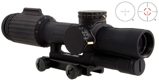 Picture of Trijicon 1600001 Vcog Black Hardcoat Anodized 1-6X 24Mm Led Red Segmented Circle W/Crosshair 223 77Gr Reticle 