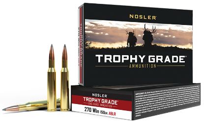 Picture of Nosler 60125 Trophy Grade Long-Range 270 Win 150 Gr Nosler Spitzer Accubond Long Range 20 Per Box/ 10 Case 