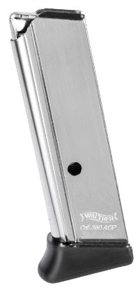 Picture of Walther Arms 2246012 Ppk/S 7Rd Detachable W/Finger Rest 380 Acp Nickel Steel 