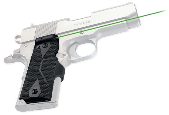 Picture of Crimson Trace 0141101 Lg-404G Front Activation Green Lasergrips Black 1911 Compact 