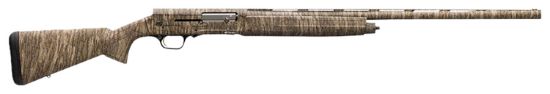 Picture of Browning 0118252004 A5 12 Gauge 28" Barrel 3.5" 4+1, Full Coverage Mossy Oak Bottomland, Textured Synthetic Stock With Closed Radius Pistol Grip 