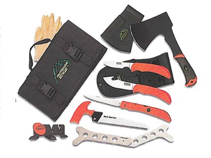 Picture of Outdoor Edge Of1 Outfitter Hunting Set Multiple 420J2 Stainless Steel Blade Frn Orange Handle 