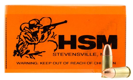 Picture of Hsm 9Mm4r Training 9Mm Luger 124 Gr Full Metal Jacket 50 Per Box/ 20 Case 