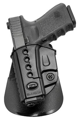 Picture of Fobus Gl2e2lh Passive Retention Evolution Owb Black Polymer Paddle Compatible W/ Glock 17/19/19X/22/23/31/32/34/35/44/45 Left Hand 