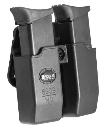 Picture of Fobus 6909Ndbh Double Mag Pouch Black Polymer Paddle Compatible W/ 9Mm/40(Except Glock) 